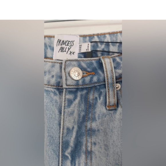 NWT, Princess Polly, CAREY DENIM JEANS LIGHT WASH | Size: 2. - Picture 7 of 8